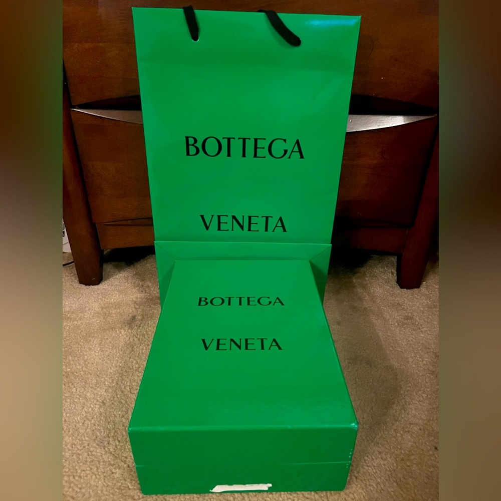 Empty Bottega Veneta Shoe Box and Bag